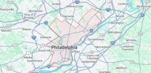 Philadelphia fuel market snapshot map