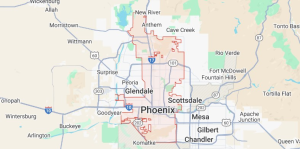 Phoenix fuel market snapshot map